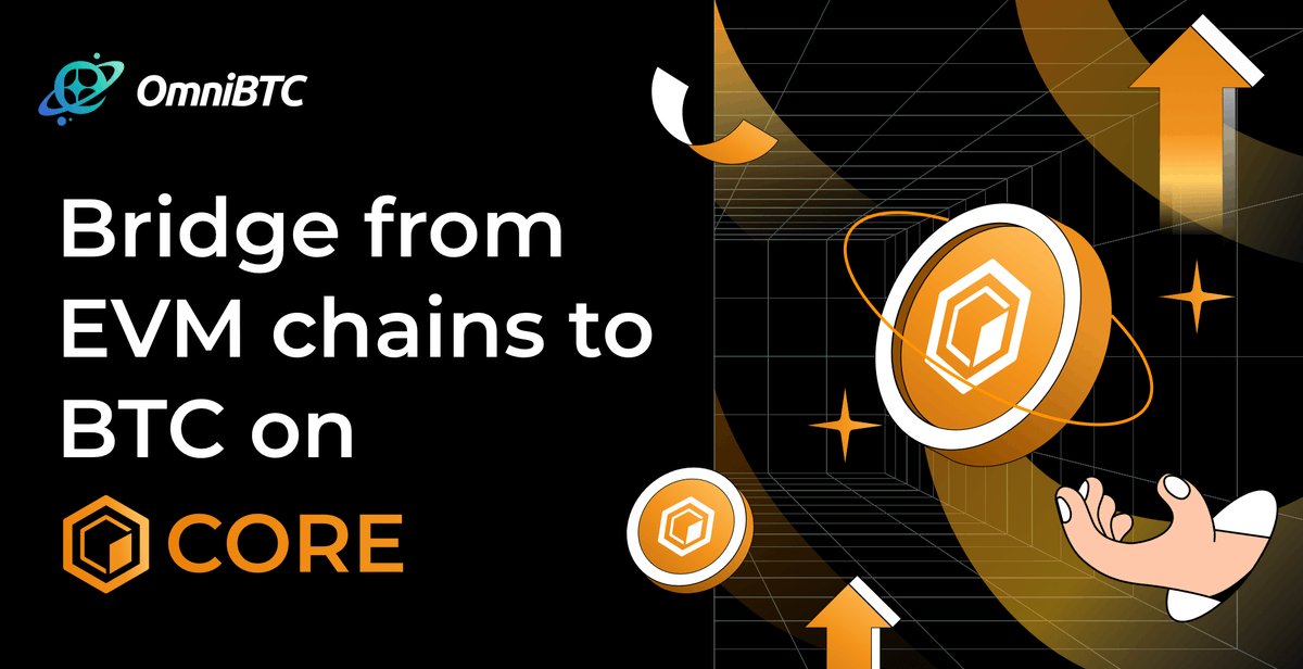 🚀Excited to expand #BTCfi revolution on @Coredao_Org via @LayerZero_Labs ! We now support users bridging from EVM chain tokens to $BTCB, $WBTC, etc on #Core, enabling users to enjoy the seamless interoperability of #Bitcoin . Try now👉 app.omnibtc.finance/swap?fromChain…