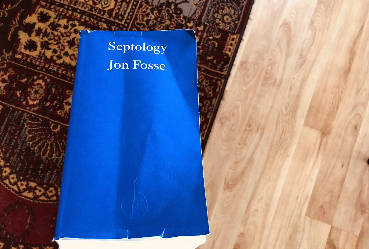 Suspect I will have to write an essay on Jon Fosse’s Septology soon: a book of such dark wonder and addictive power it spends more time in my hands than on the bookshelf. Strongly recommended — but not if you have anything else to do (eating, sleeping) in the coming days.