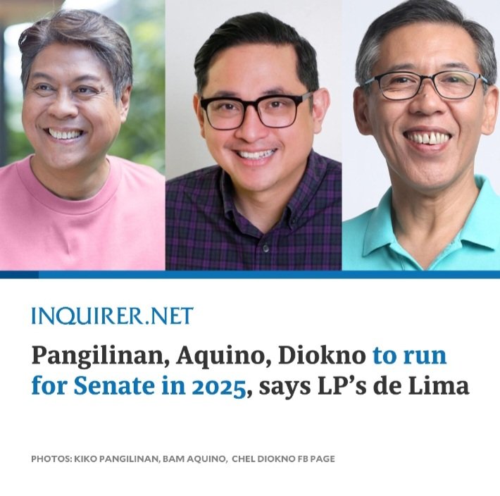 We have better choices for a Senate seat for 2025 rather than installing ang mga payaso at corrupt na re-electionist na senador. Let us return the integrity and public service par excellence work of Kiko, Bam, and Chel.