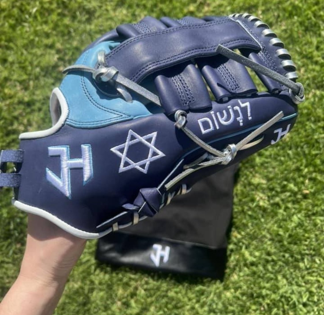 JHPROGLOVES's tweet image. Our glove for a team Israel softball player!