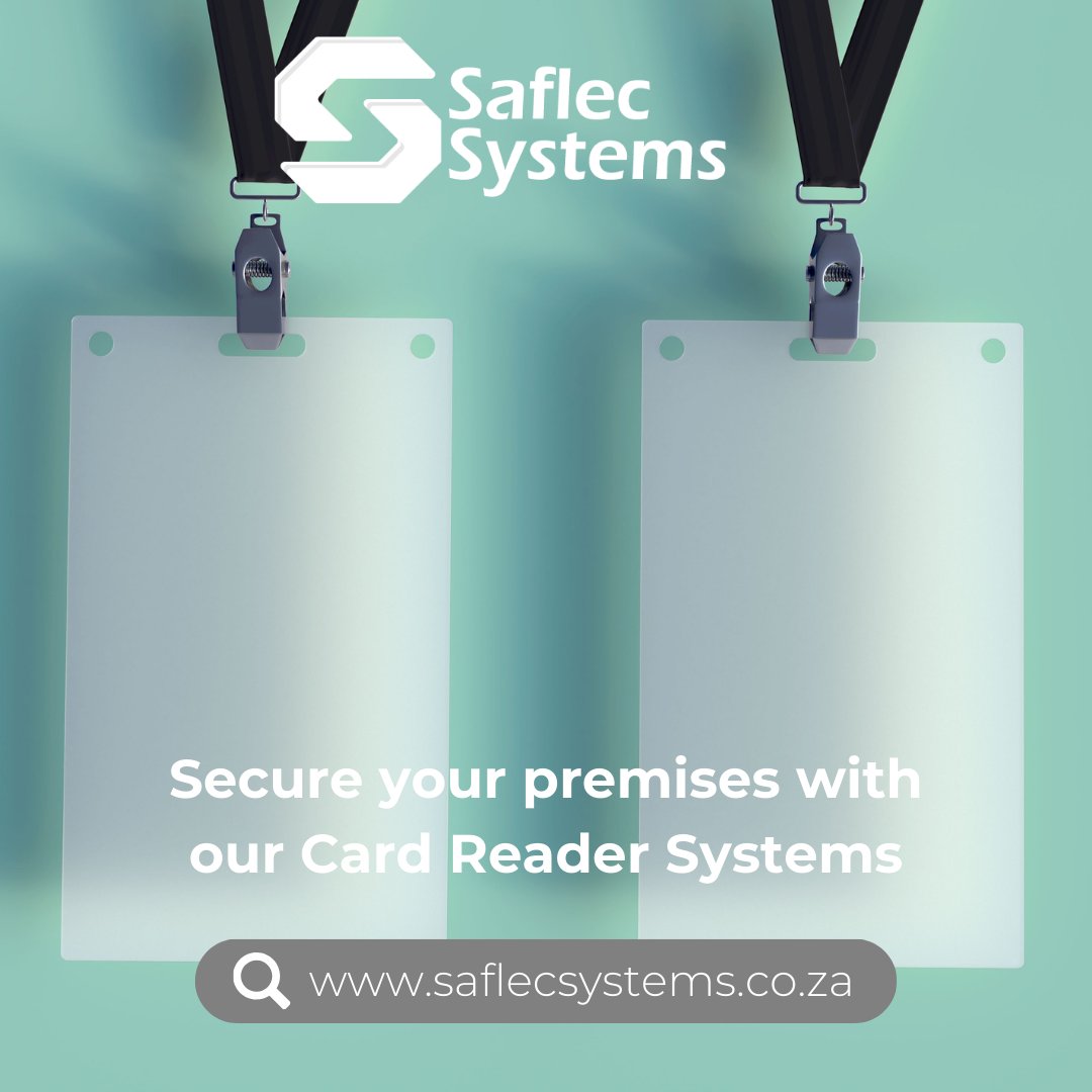 🌟Secure your premises with our Card Reader Systems! 

Robust security, streamlined authentication, versatile compatibility. Upgrade today for peace of mind!  🛡️🚪
#SecuritySolution #saflecsystems #webchanges #saflecsyswebchanges