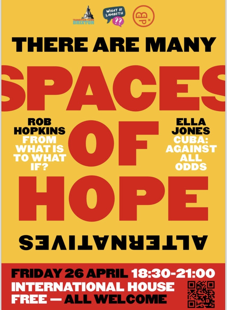 Make sure you have this event in your diary. A chance to explore what it means to believe the science and do something about it. Hottest March on record- its time to step up! eventbrite.co.uk/e/spaces-of-ho…