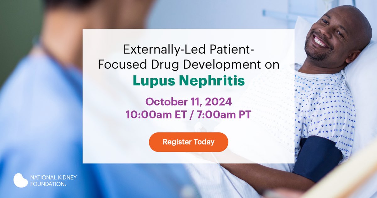 If you have Lupus Nephritis (LN) please take the survey to share your insights on symptoms and potential treatments and you may be chosen as a panelist for the meeting in October. Please share link with other #LNWarriors. #LupusNephritis #PatientVoice bit.ly/LupusNephritis…