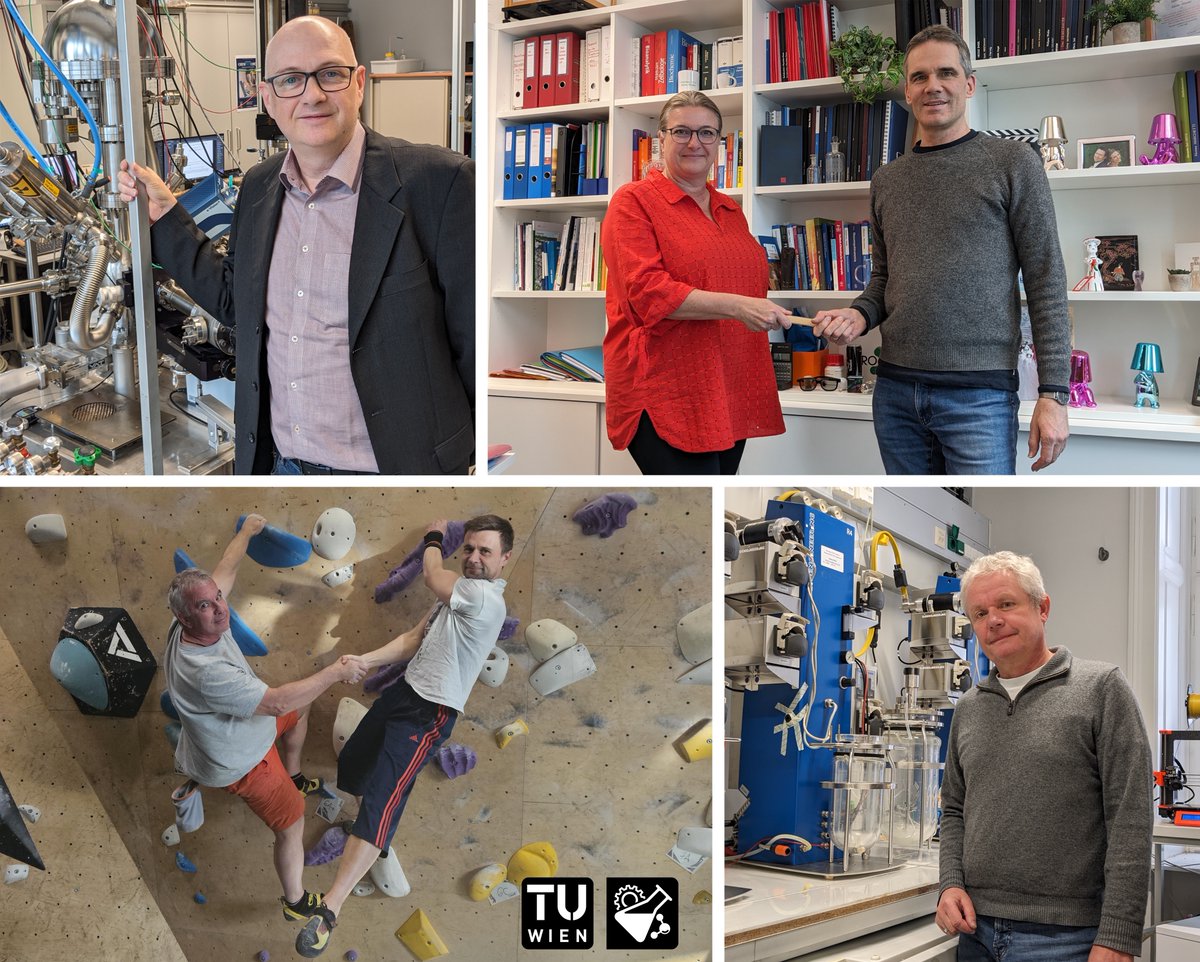 👏Our heartfelt congratulations go to the newly appointed Heads of Institute at the @chemistry_tuw : Robert Mach, @MarchettiLab , @Rupprechter_Lab , and @Schnuerchlab . And many thanks to @fleig_jurgen and @Kirchner_Lab for their invaluable services! #chemistry_tuw #chemistry