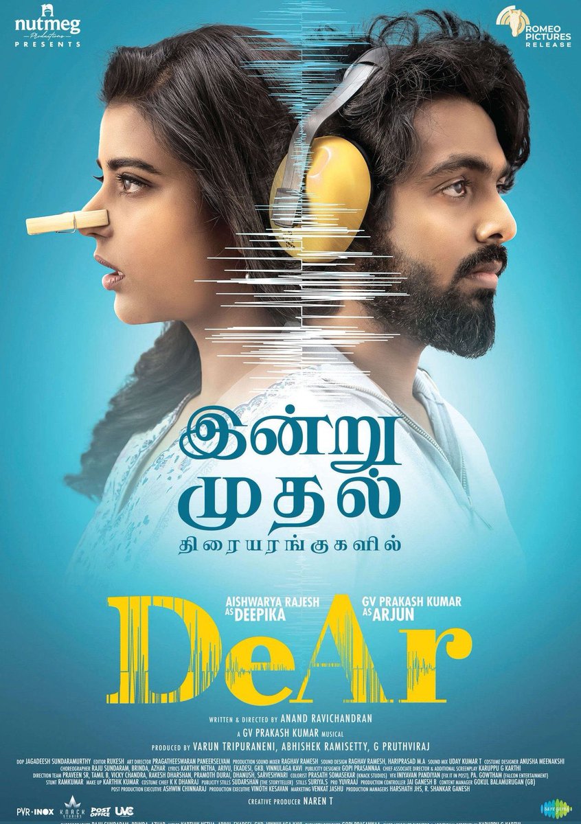 Rajasekar (@sekartweets) on Twitter photo #DeAr - ⭐️⭐️⭐️ A well made feel-good drama that talks about the beauty of being tolerant in relationship. A better film of <a href="/gvprakash/">G.V.Prakash Kumar</a> among his recent three, the actor had also done his part well, felt that he was quite natural this time and the sync sound too adds more realistic #DeAr - ⭐️⭐️⭐️ A well made feel-good drama that talks about the beauty of being tolerant in relationship. A better film of <a href="/gvprakash/">G.V.Prakash Kumar</a> among his recent three, the actor had also done his part well, felt that he was quite natural this time and the sync sound too adds more realistic