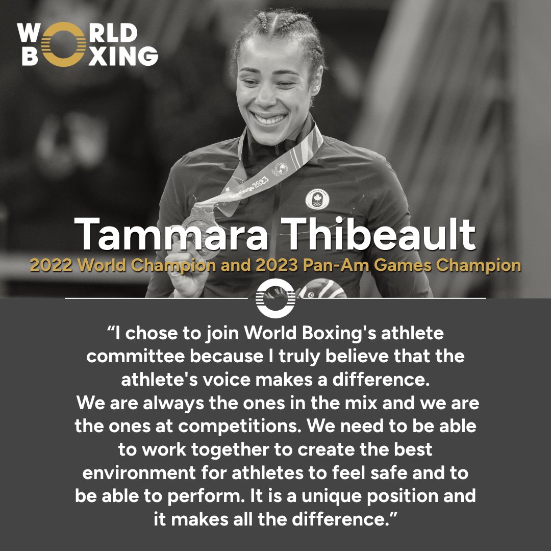 To mark this week’s one-year anniversary since the launch of World Boxing, we asked the 2022 middleweight World Champion, @tammthibeault about her decision to join World Boxing’s Athletes Committee and her career. View the full interview here: worldboxing.org/sky-is-the-lim…