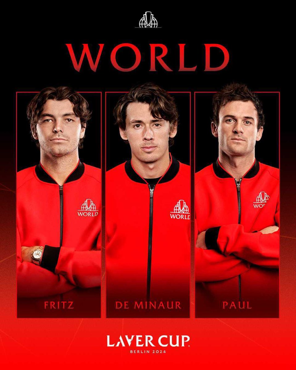 Alex de Minaur, Taylor Fritz, and Tommy Paul will represent Team World for Laver Cup Berlin 2024. Full Tournament Packages—the same seat for all 5 sessions—are on sale now. New Multi-Session Packages—the same seat for select sessions—go on sale April 17 at 10AM CET.…