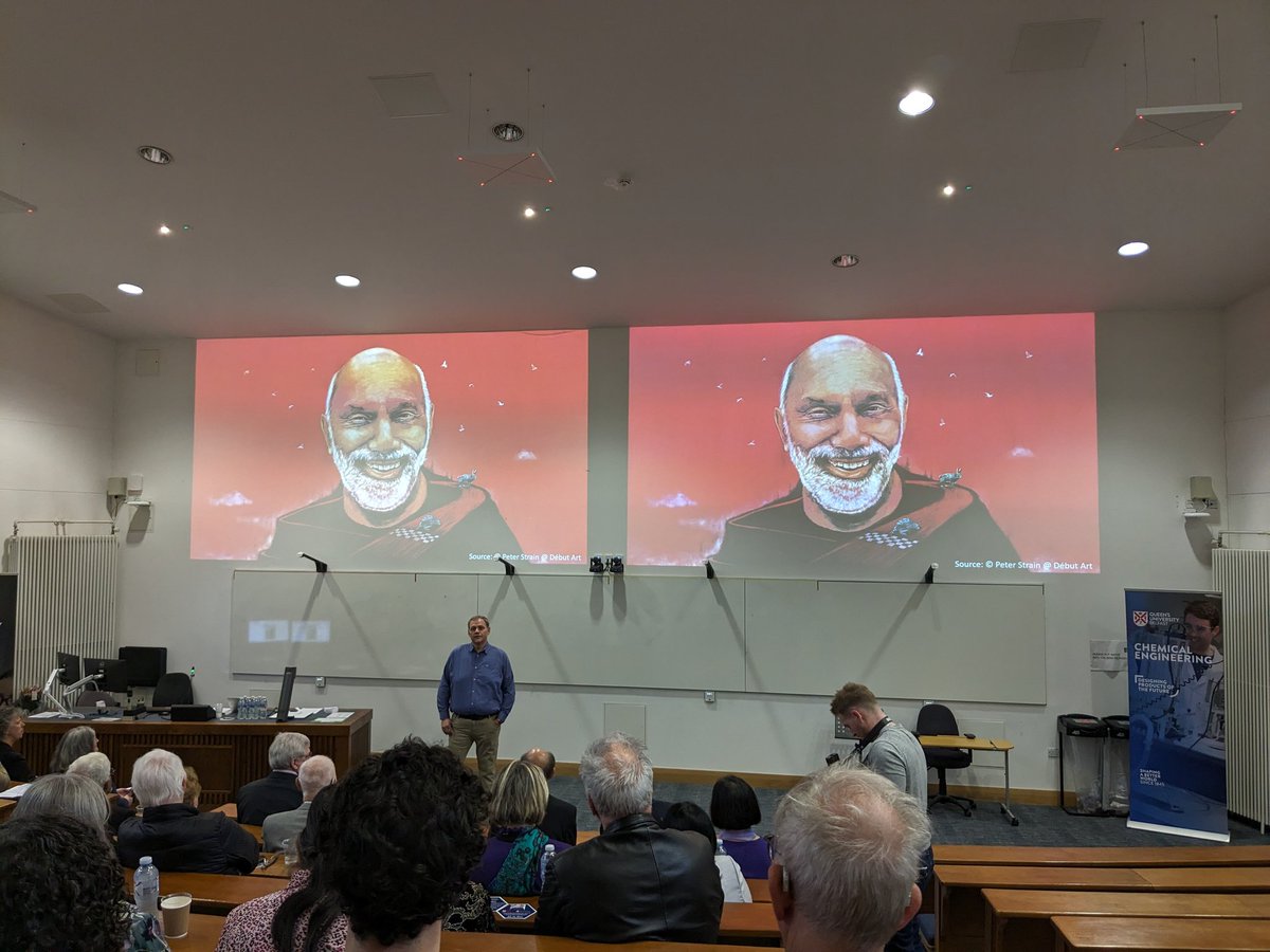 What a wonderful evening last night at @QUBCCE celebrating with the wonderful Professor A.P. de Silva, his dedication to #Chemistry and the joy of unexpected moments with the unveiling of his #ChemicalLandmark! #serendipity #innovation
