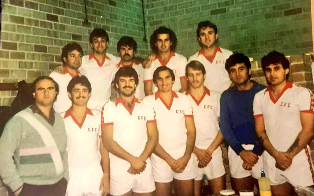 Circa mid 1980s Coniston FC team picture thanks to Sobi K #ftblutdvssoccty #illawarrasoccer #illawarrafootball #soccerillawarra #footballillawarra