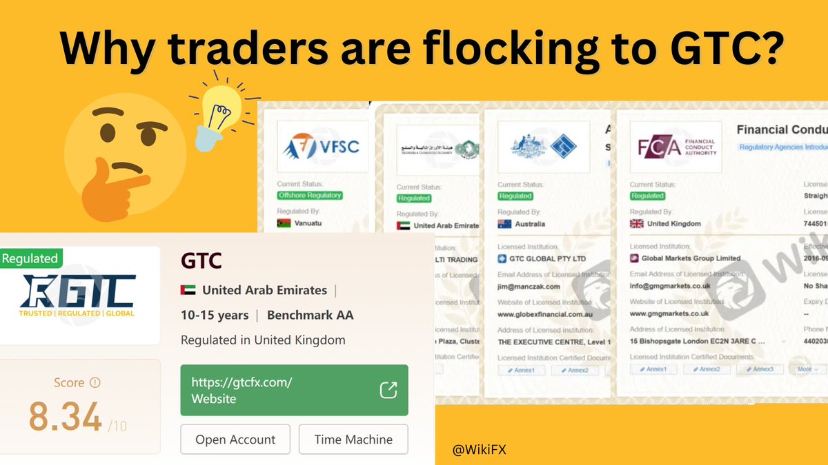 🧐 Curious About @GTCgroup? Is it the Best Bet for Forex Trading?

Discover why traders love GTCFX:

✅ Regulated by multiple authorities
✅ Three account types
✅ User-friendly
✅ Hassle-free deposits and withdrawals
✅ 24/7 customer support

Details: 💡
wikifx.com/en/newsdetail/…