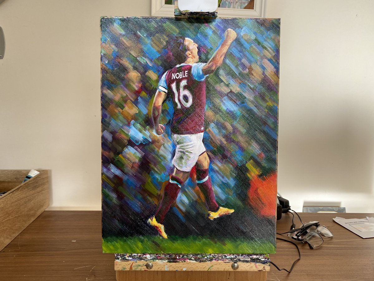 MATCHDAY GIVEAWAY 
If West Ham beat Leverkusen tonight, I will giveaway any commissioned original painting of your choice, worth £250. For a chance to win RT, follow and sign up to canningtownlen.com