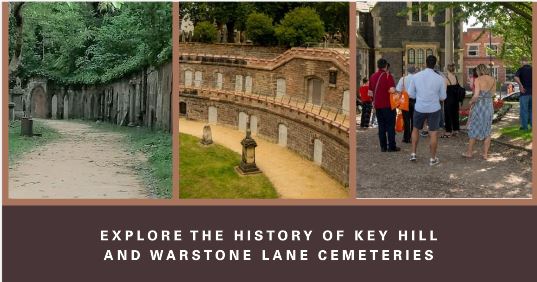 Guided tours this Sunday 14 April Warstone Ln @ 12nn, Key Hill @ 2pm Come & explore Birmingham's 1st cemeteries & catacombs in the Jewellery Quarter All revenue is for grave restoration eventbrite.co.uk/o/friends-of-k…