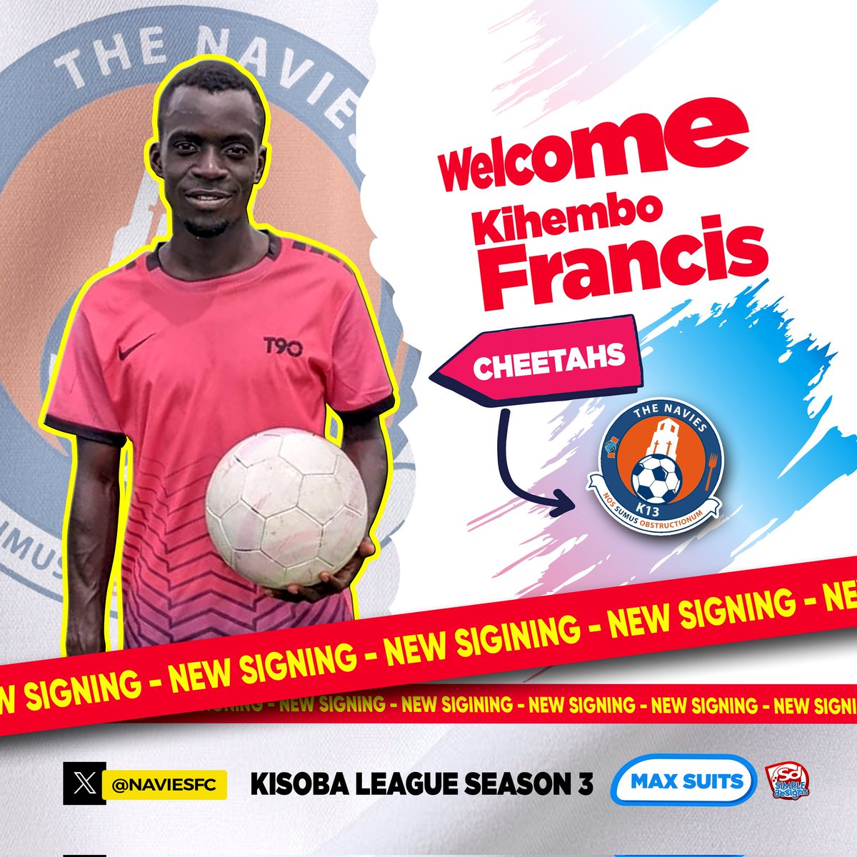 Here We Go ! 🚨🚨 @FrajanNushia to @NaviesFC is a done deal. The forward is set to join on a season loan deal from @CHEETAHZK16 with an option to extend for another season. Welcome home Francis ✈🎊