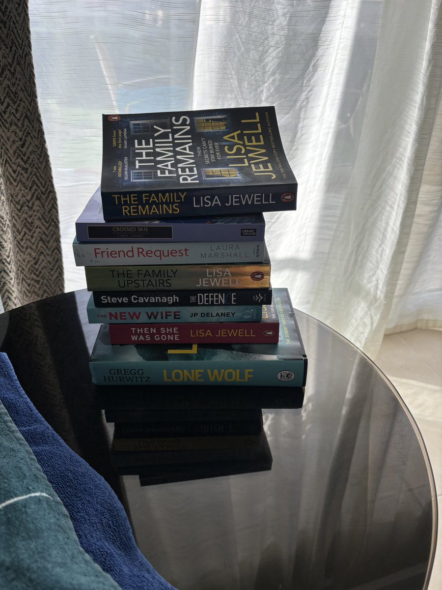A week away = a reading marathon. Pretty pleased with myself. Love reading but struggle term time to get into books. The family upstairs was my fave.