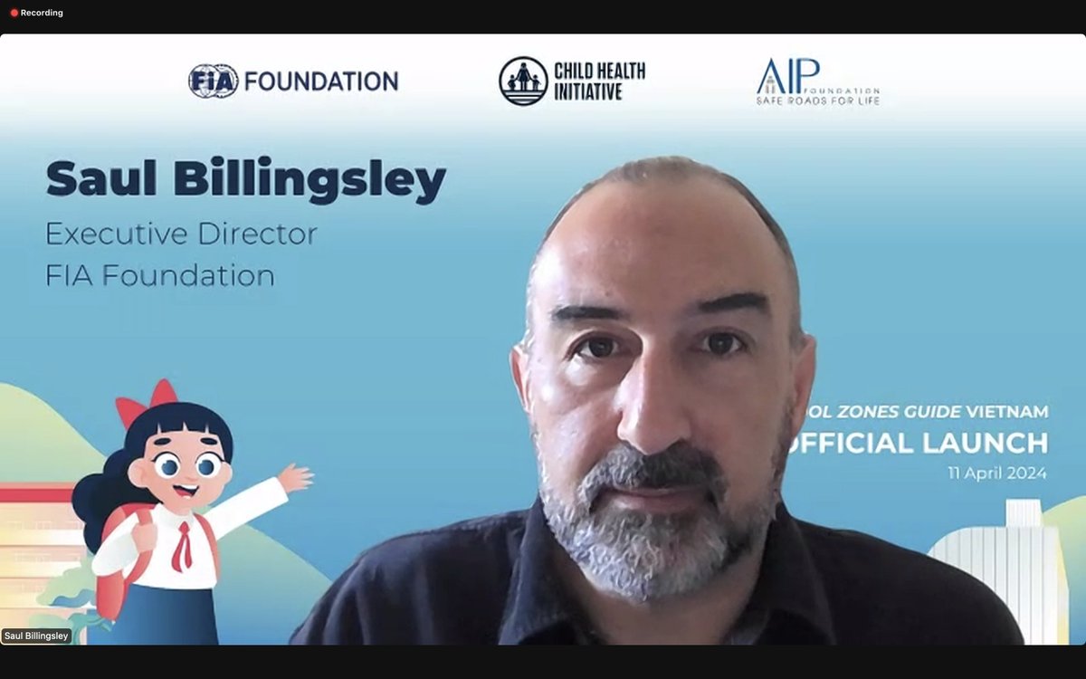 'Students must be allowed to reach their education without risk of harm. There is no work that is more important,' shares @saulbillingsley from @FIAFdn at the SSZ Guide launch. Join us live for the launch now! ➡️Click here: lnkd.in/ey7C4iY8 #RethinkMobility