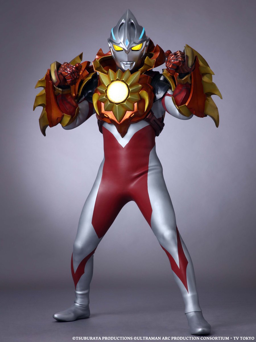 #UltramanArc Introducing Arc’s Solis Armor! The armor of the flaming sun that covers Ultraman Arc as Yuma uses the Arc Ariser to unleash the power of the Solis Armor Cube. Read more: tsuburaya-prod.com/news/7206