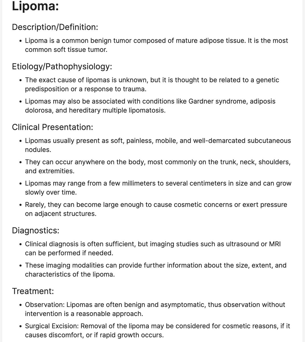 What to know about Lipomas Courtesy @neuralconsult