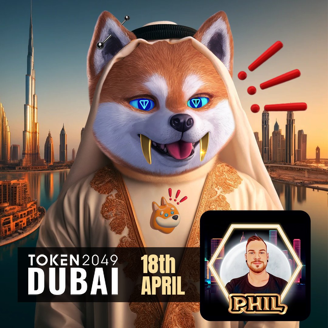 $TONK INU will be present at TOKEN 2049 in Dubai. Our ambassador @skalmgar Phill will participate in various events, expanding the $TONK network to the United Arab Emirates. Habibi, welcome to #DUBAI. @token2049 #TelegramxMemes #TONK #TON $TONK