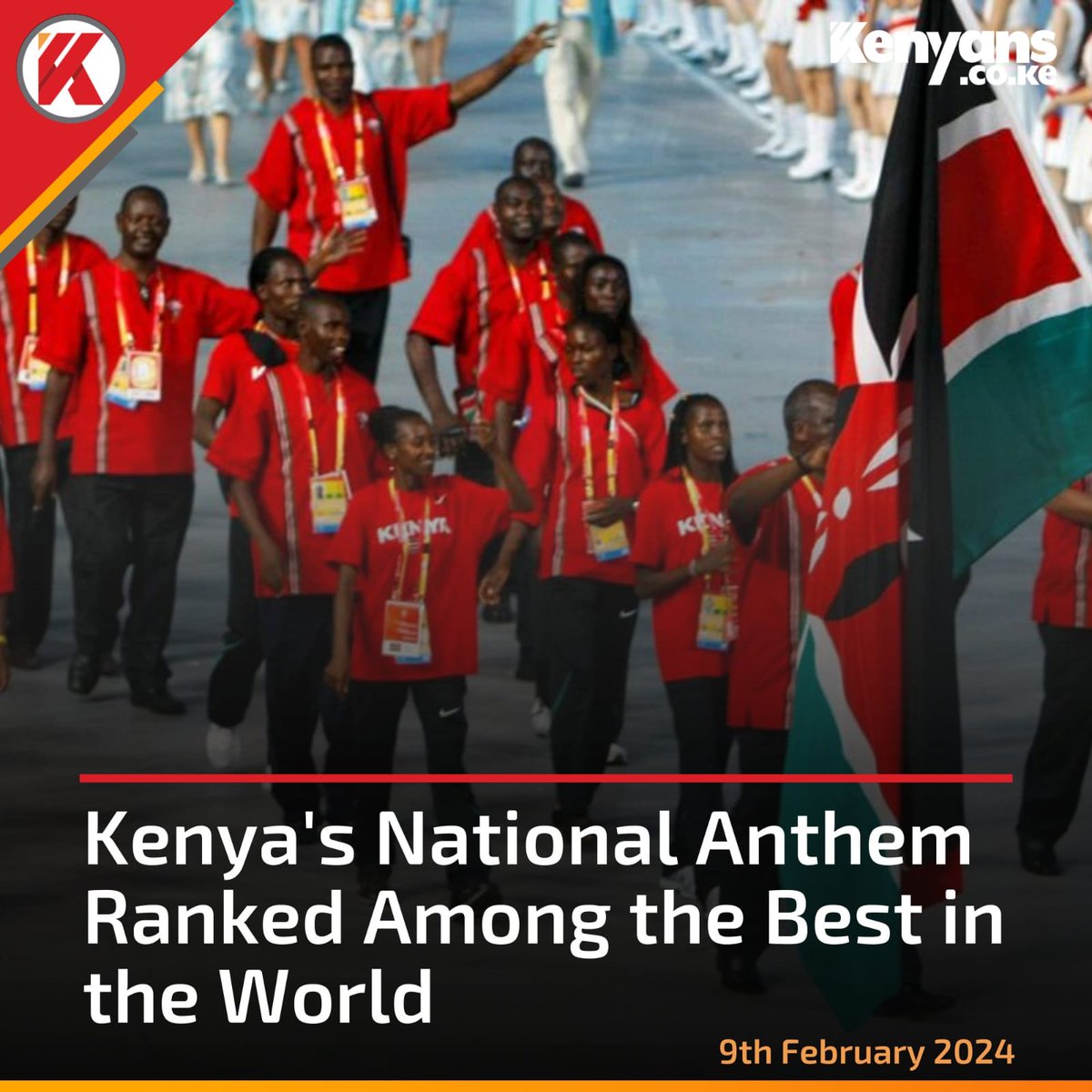 The Kenyan national anthem has been acknowledged for its originality.

In a ranking that was released by the British Broadcasting Corporation (BBC) Music Magazine the national choral was recognized among the 14 best anthems worldwide.

Proudly Kenyan 
#KenyaWins