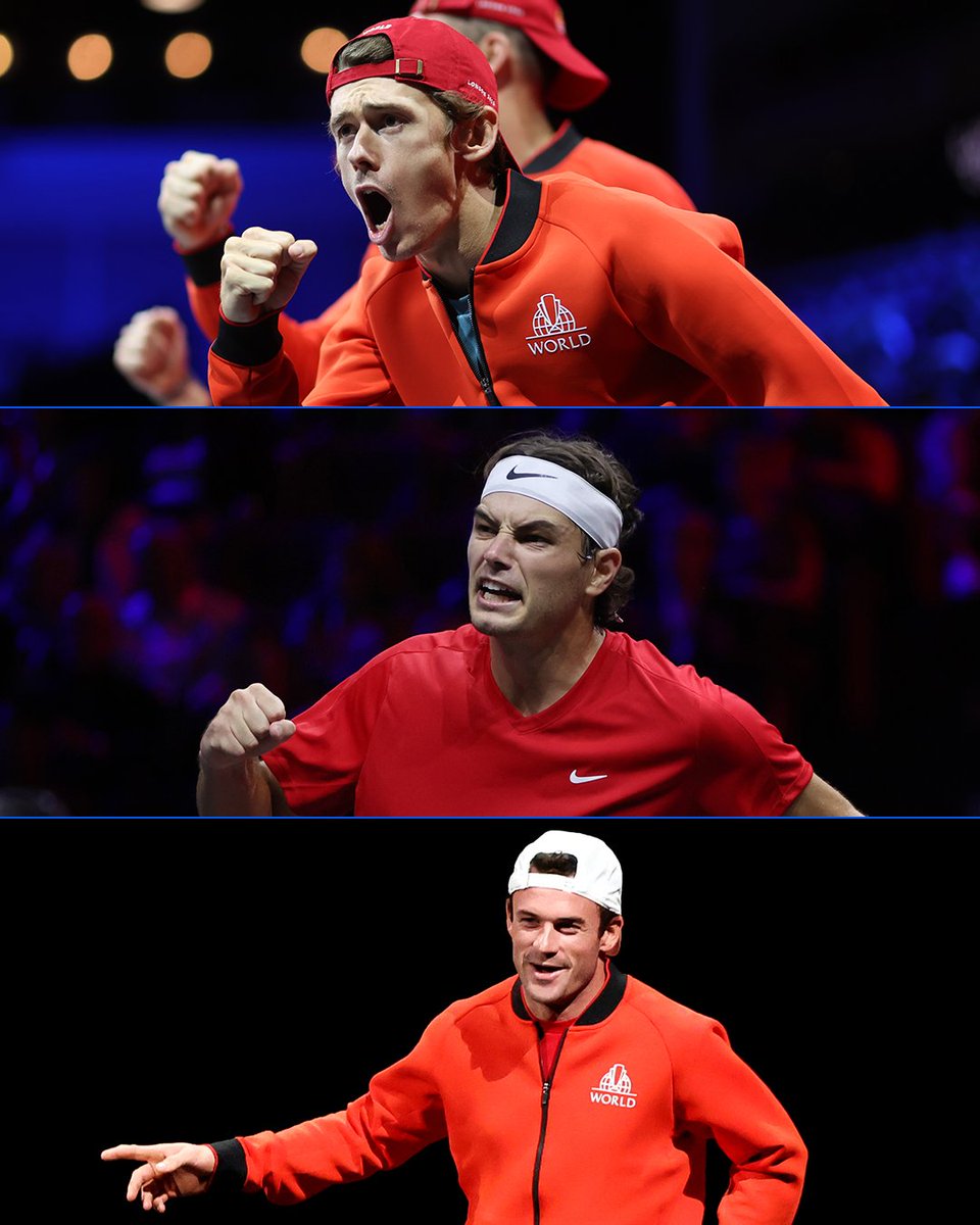 The 𝐟𝐢𝐫𝐬𝐭 𝐭𝐡𝐫𝐞𝐞 𝐓𝐞𝐚𝐦 𝐖𝐨𝐫𝐥𝐝 𝐩𝐥𝐚𝐲𝐞𝐫𝐬 for the Laver Cup 2024 have been announced 🎉

Alex de Minaur, Taylor Fritz and Tommy Paul are locked in a ready to rumble in Berlin 💥🎾

#lavercup #TeamWorld