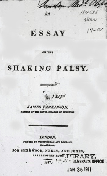 El 11/04/1755 nació James Parkinson, que publicó un ensayo en 1817 donde describió la 'parálisis agitante', enfermedad que en la actualidad se llama en su honor 'enfermedad de Parkinson'. Hoy, por esto, se conmemora el #DíaMundialDelParkinson