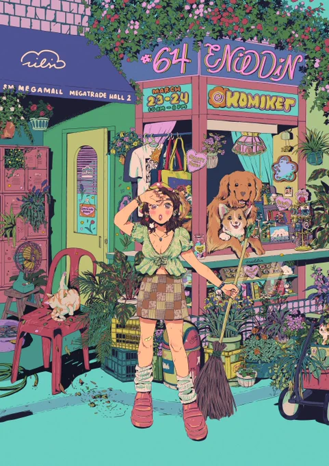 Hey #PortfolioDayI'm Enid/Ulsi and I love illustrating detailed spaces and stories enid.dinart.com 