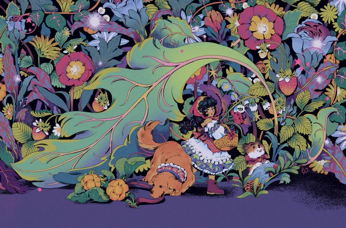 Hey #PortfolioDayI'm Enid/Ulsi and I love illustrating detailed spaces and stories enid.dinart.com 