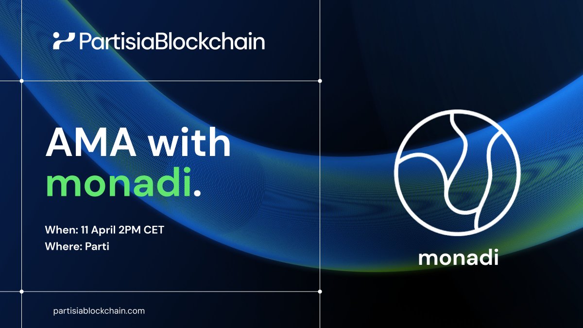 partisiampc's tweet photo. Join us today at 2pm CET for an insightful AMA with Monadi! 🌐 Powered by #PartisiaBlockchain, they're simplifying sustainability data management and compliance with the Corporate Sustainability Reporting Directive (CSRD) 🌱 Stay tuned!

#PartisiaBlockchain #Sustainability https://t.co/L6QxLzTkDk