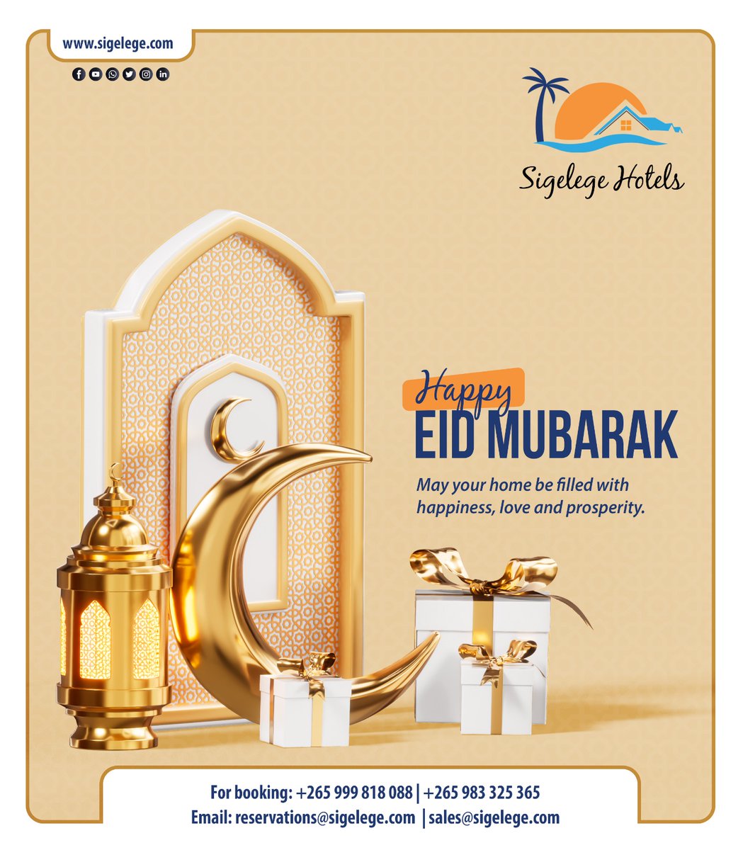 As we come together to celebrate the end of Ramadan, let's cherish the moments of togetherness and reflection. From Sigelege Hotels. #anewstandardinhospitality #Eidmubarak2024