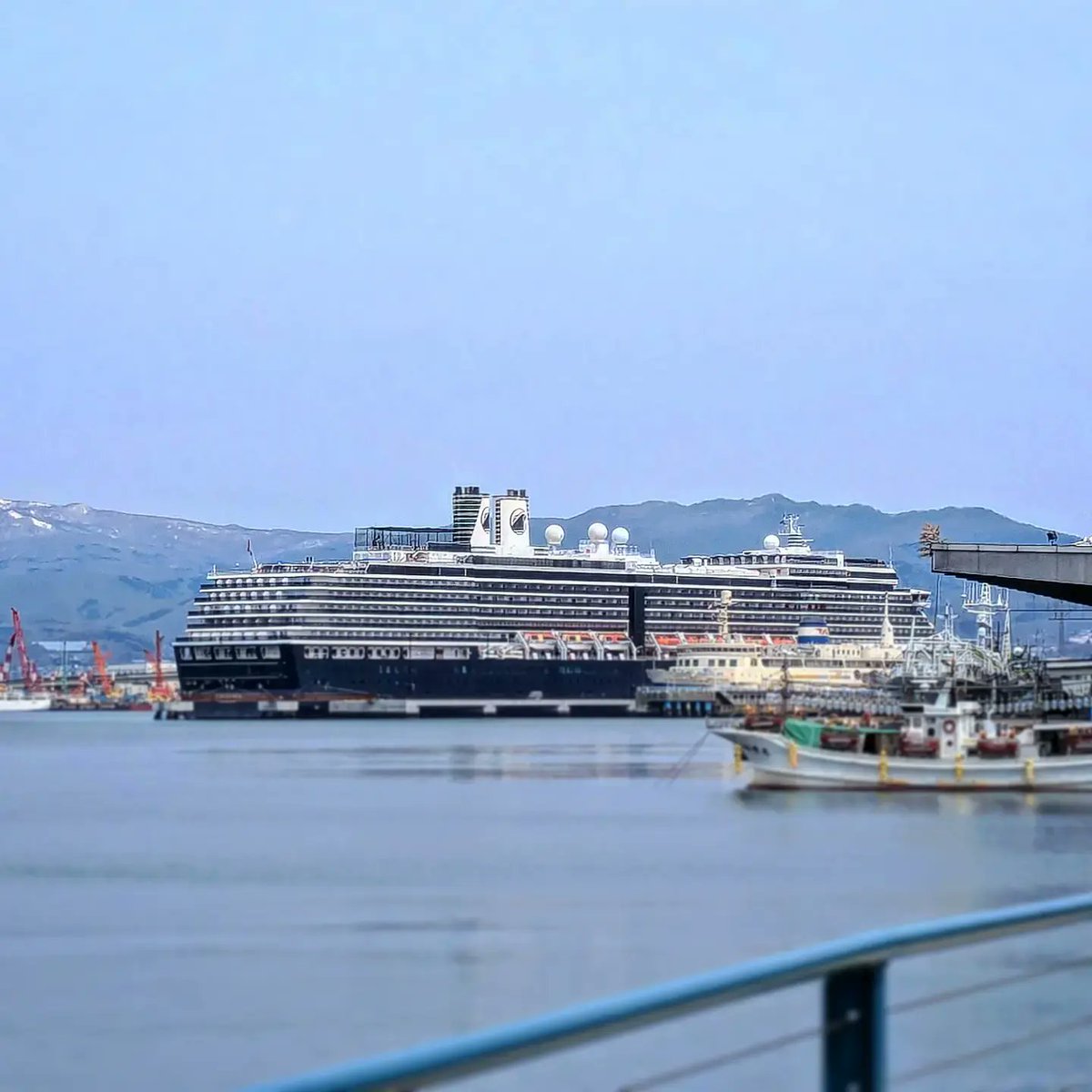 函館に今シーズン初の客船🚢だそうです。
オランダ船籍ウエステルダム🇳🇱

#westerdam 
#hakodate 
#客船
#函館
#企業公式
