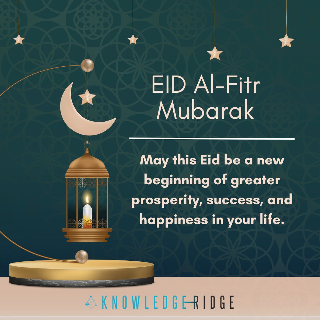 RidgeKnowledge's tweet photo. Eid Mubarak! https://t.co/lOZzBcCyRK