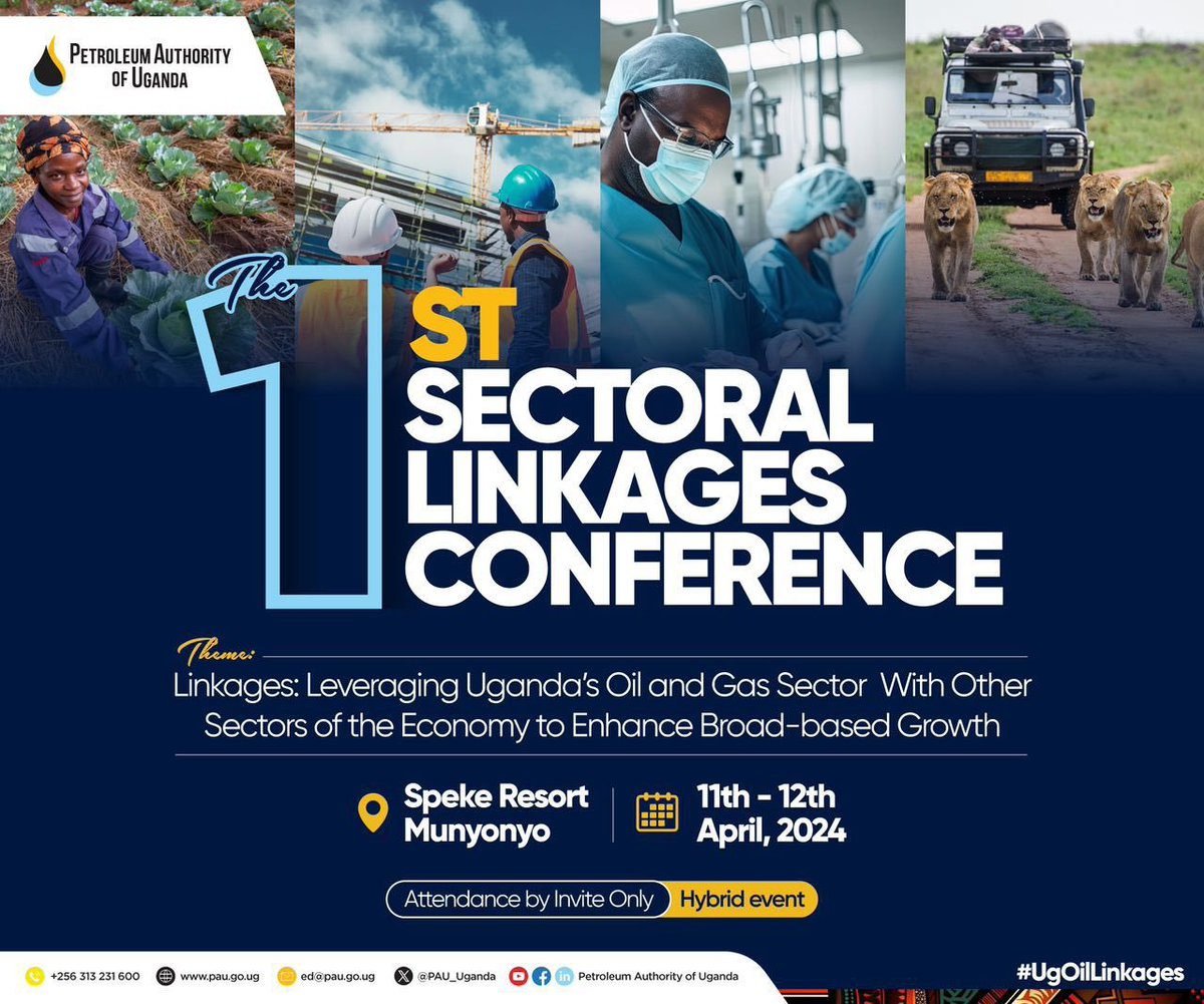 #HappeningNow @PAU_Uganda is holding the 1st Oil & Gas Sectoral Linkages Conference with the distinct purpose of increasing public awareness on the opportunities arising from linking the oil and gas sector to other sectors of Uganda's economy. The Construction sector linkages