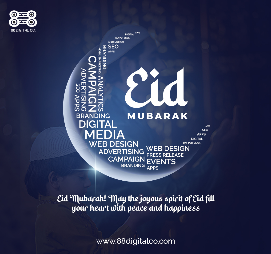 'Celebrating Eid with loved ones, blessings all around!'? 🌙✨

#eid #88digitalco #marketingmagic #digitaldominators #onlinesuccessstory #festivecelebrations