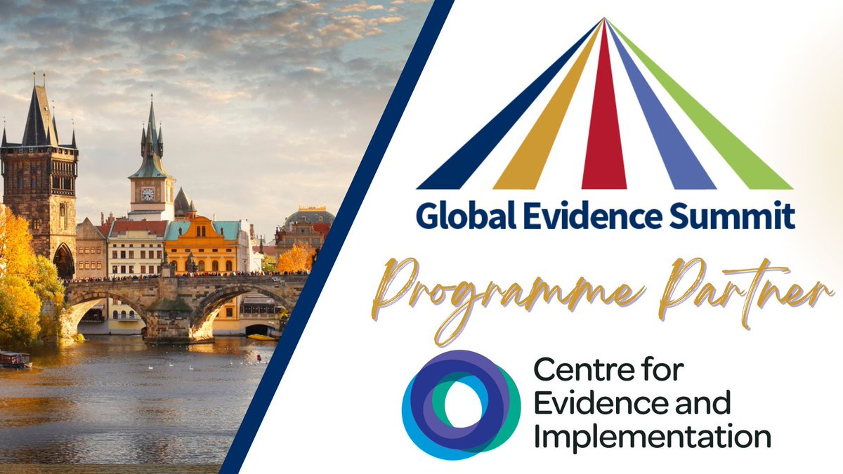 🎉#GES2024 is delighted to introduce Programme Partner, the Centre for Evidence and Implementation. @CEI_org is committed to the success of the summit and the overall scientific programme. buff.ly/3xhymru