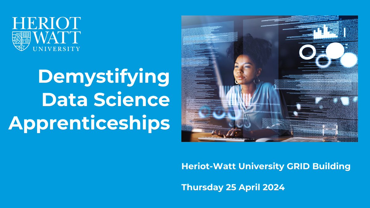 💻REMINDER - Demystifying Data Science Apprenticeships 💻 Join our latest in-person event to discover why #DataScience Graduate Apprenticeships can power up a business and kickstart careers. Check out the link below to find out more! SIGN UP TODAY👉bit.ly/3vrb8yH