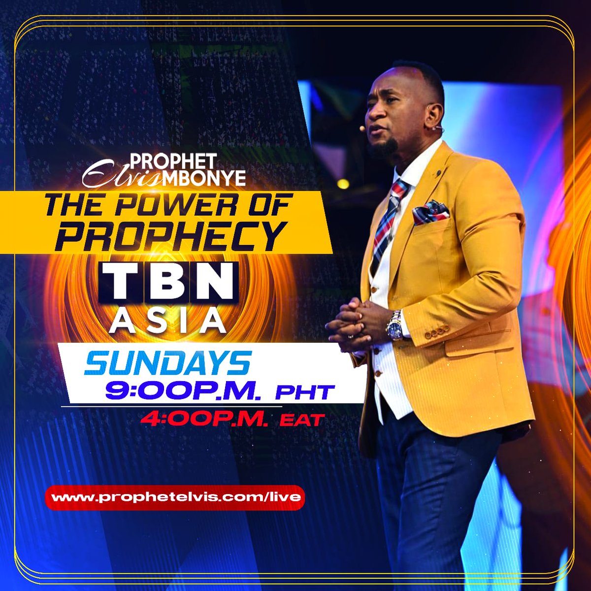 Dive deeper into the realm of spiritual influence with Part 2 of 'The Power of Prophecy- How To Increase Influence Spiritually.' on TBN Asia. Don't miss out! The Power of Prophecy Every 9:00 PM (GMT +8) on TBN Asia. #Spirituality #TBNAsia #ElvisMbonye #thepowerofprophecy