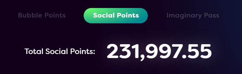 231,997.55 $BUBBLE social points. #Heywallet send 10000 $KONK to the first 50 retweets and comments