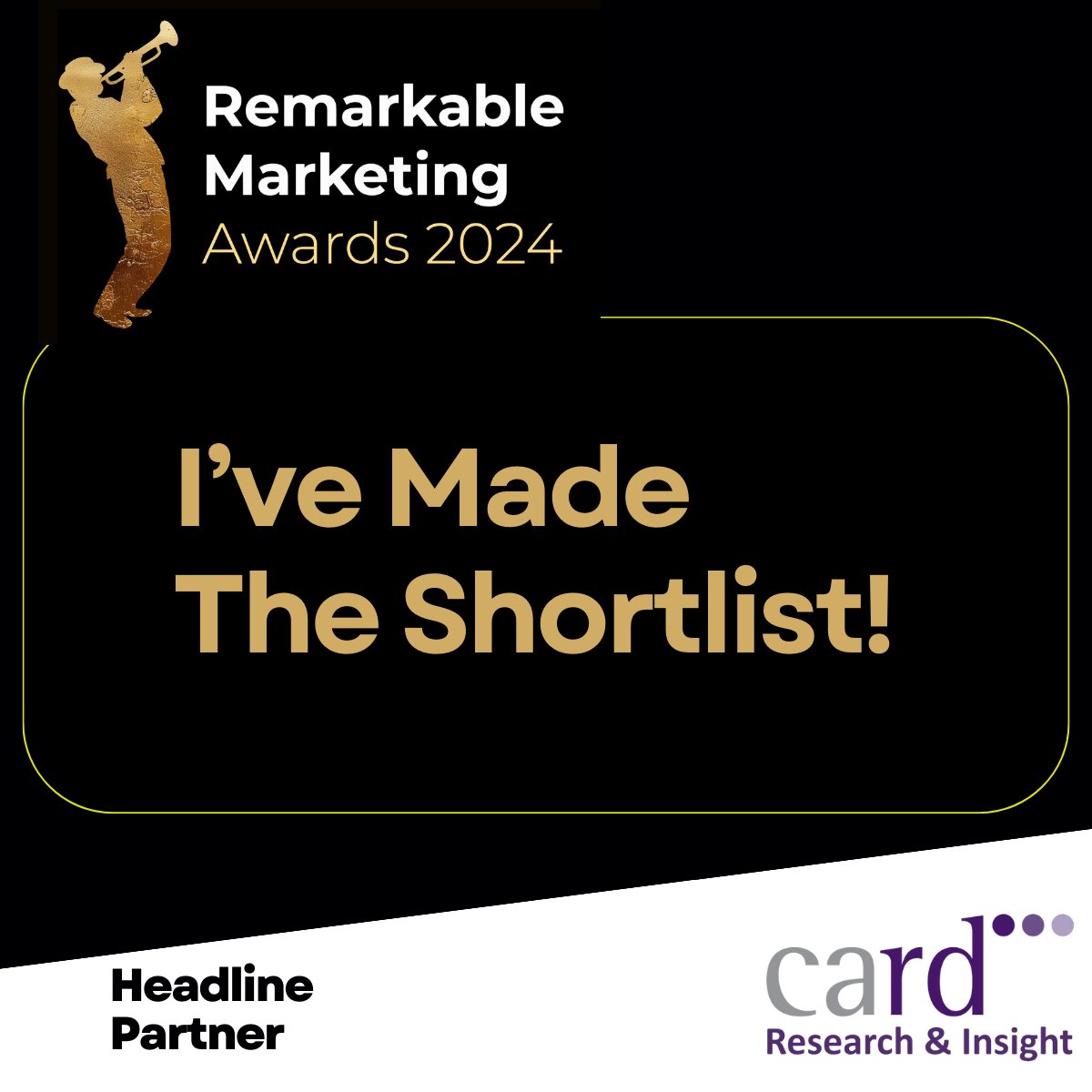 Exciting news ☺️📢 I’ve have been shortlisted for both the “Charity & Not for Profit” and the “Sustainable Marketing”, through my work at @ArtsCareNI, at the prestigious Remarkable Marketing Awards. I want to take this opportunity to congratulate all the other nominees.