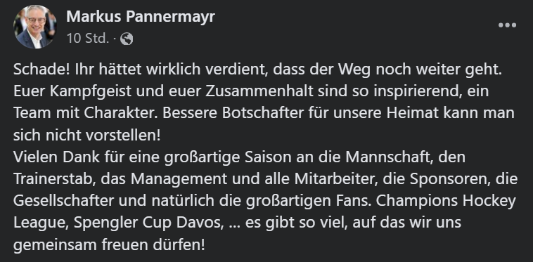 Stolze Worte von Oberbürgermeister Markus Pannermayr für die <a href="/straubingtigers/">Straubing Tigers</a> 🐯💙🤍

#tigershockey #straubing