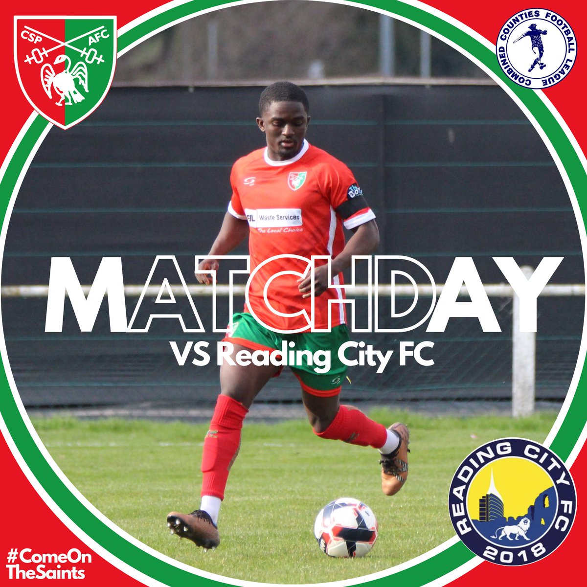 𝕸𝖆𝖙𝖈𝖍𝖉𝖆𝖞! Join us back at home as we squeeze in a very late notice, midweek fixture against Reading City! 🏆 @ComCoFL 🆚 @ReadingCityFC 📆 TODAY! ⏰ 7:45pm 🏟 Mill Meadow, SL9 9QX 🎟 Adult £9 | Cons £5 | 12-17 £3 | Under 12 FREE ❤️💚 #ComeOnTheSaints