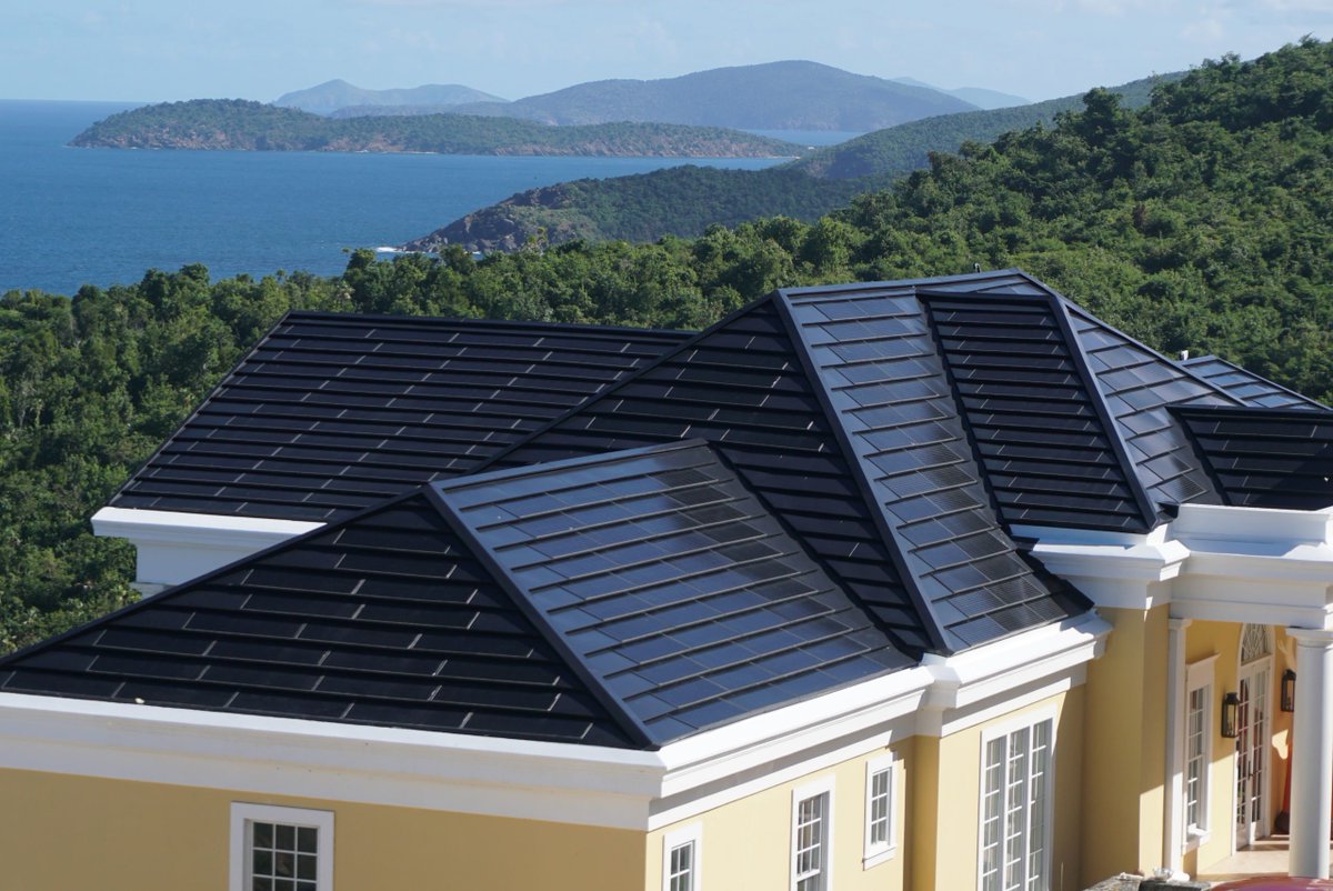 ECE_energy's tweet photo. T Max Tile-O solar tile integrated roof 
* High efficiency cystalline silicon ,180w/sqm
* Simple structure and easy installation 
* Anti-glare surface ,high aesthetics
* Frameless design ,easy to clean without snow loaded
#solartile #ecoleaf #ecoenergy #newenergy #greenenergy https://t.co/aVM8OoTFbE