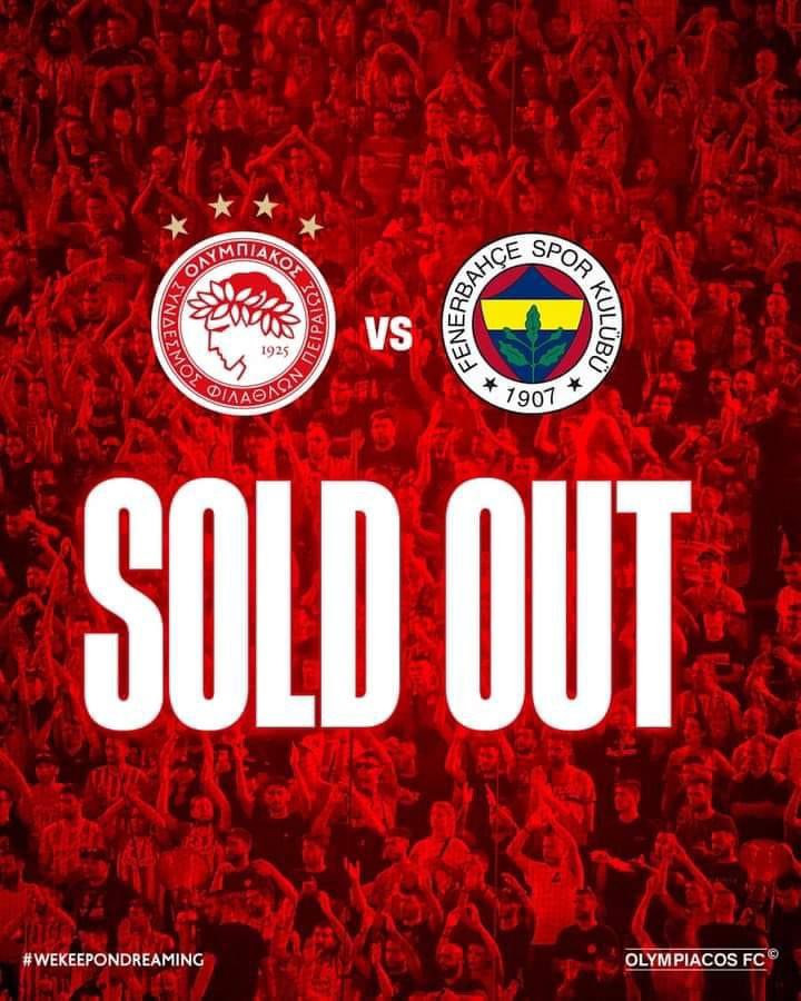 Olympiakos Resmi Sayfasından Maç Günü Paylaşımında Fenerbahçe'nin Normal logosunu paylaşmış. Fenerbahçe ise sahte 5 Yıldız Logosu Koymuş. Elin Yunanı bile biliyor sahtekar olduklarını. 😀