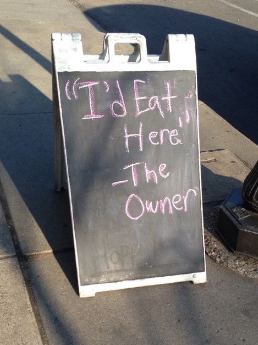 Signage du jour => #thursdaymorning