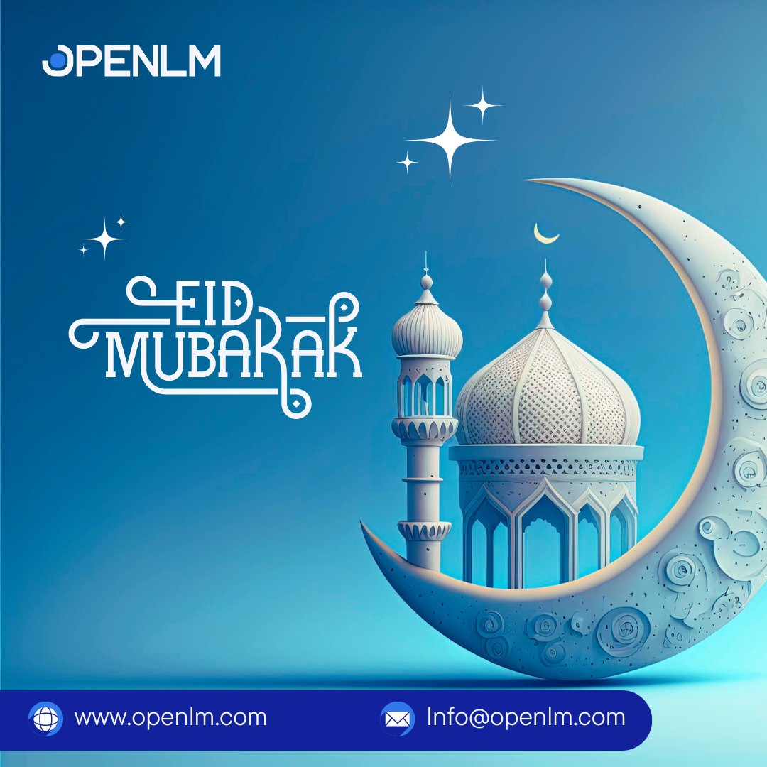 Wishing a joyous and blessed Eid Al-Fitr to you and your family from OpenLM family. Eid Mubarak 🌙 . . . . . #EidMubarak #EidAlFitr2024 #festivalgreetings #OpenLM