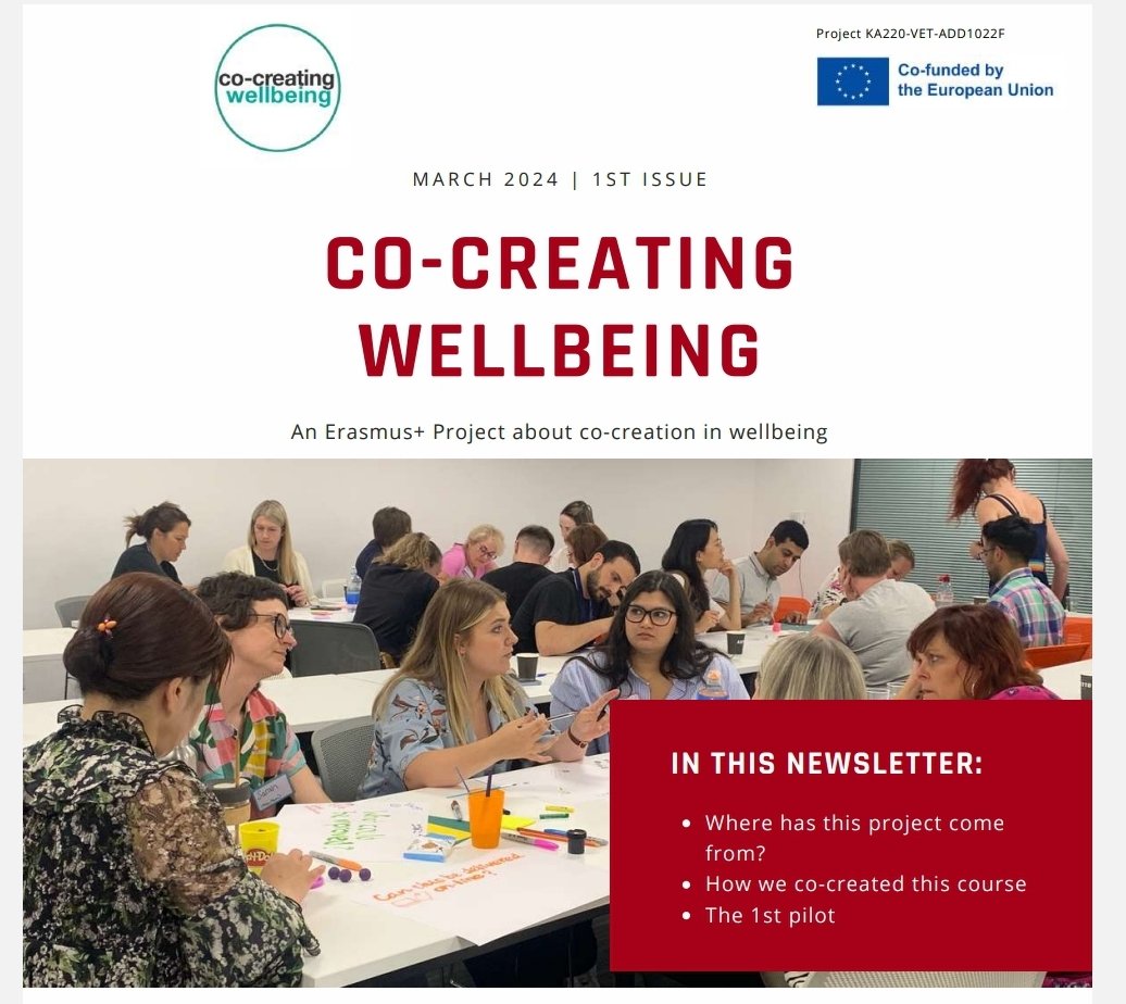 Our first newsletter is out! You can get access to it on our new website and sign up to receive future newsletters there too 😊 cocreatingwellbeing.eu