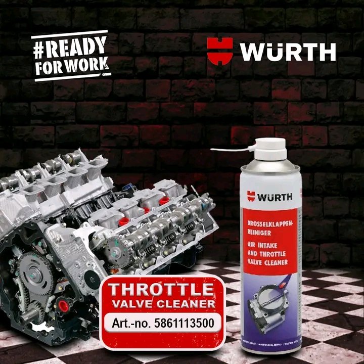 Give your engine a breath of fresh air with Wurth Kenya's throttle valve cleaner! Say goodbye to sluggish performance and hello to smoother, more efficient driving. Trust Wurth for all your engine cleaning needs.

Wurth – Customer is key, together we win ! 

 #WurthKenya