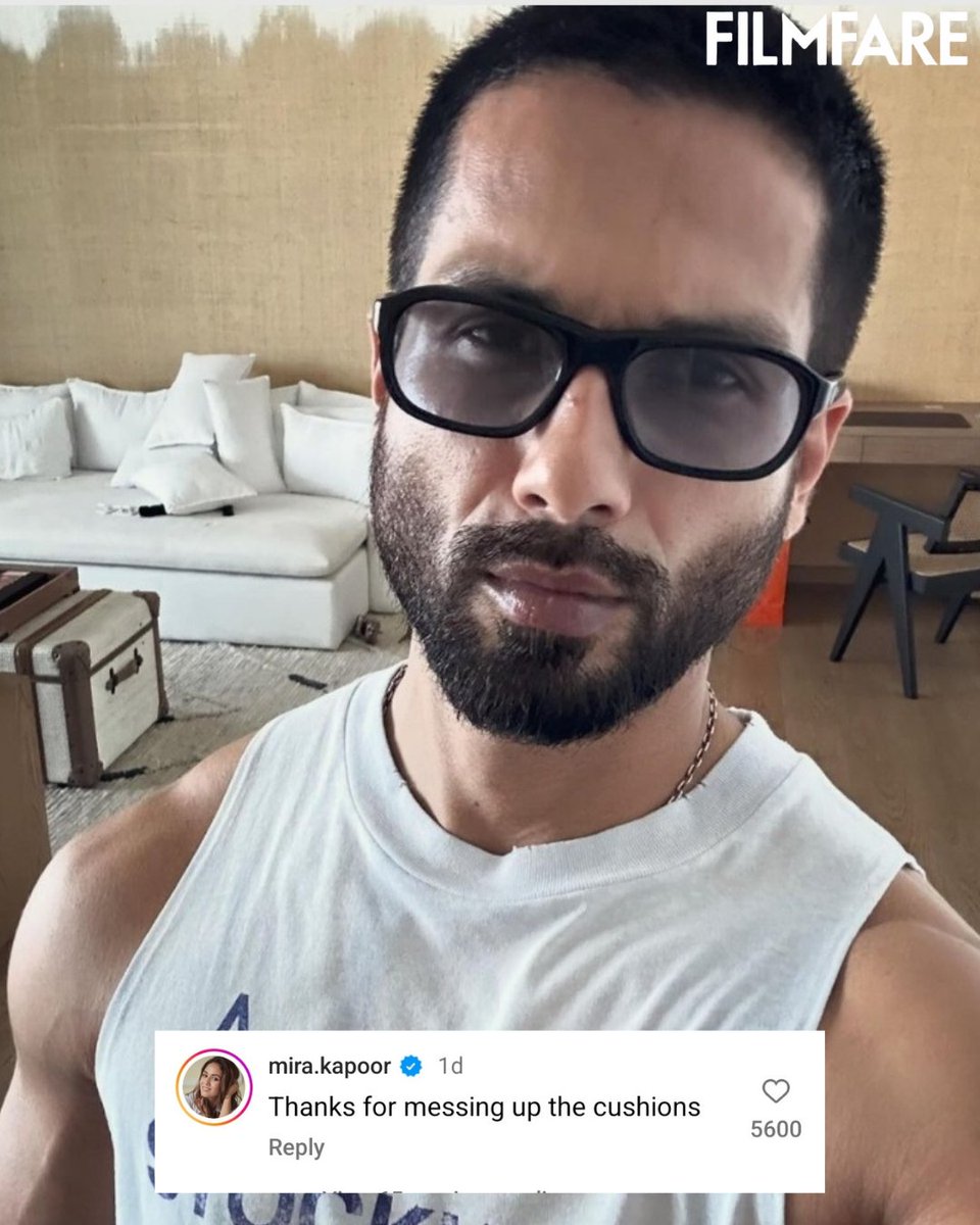 #MiraRajput has the funniest reaction to #ShahidKapoor's latest selfie. 😂❤️