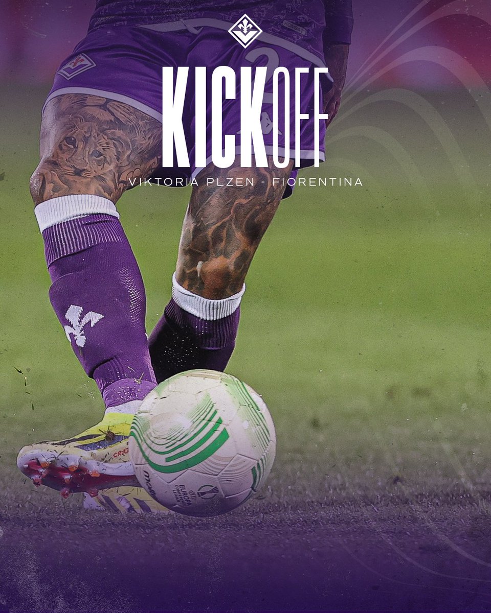 KICK OFF! Follow live: acffiorentina.com/en #PlzenFiorentina 0 - 0 | 1'