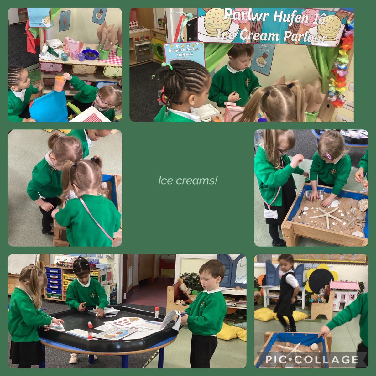 We had lots of fun learning about our new topic ‘At the beach in Wales” in Taff Fechan #stdavidsciwtafffechan