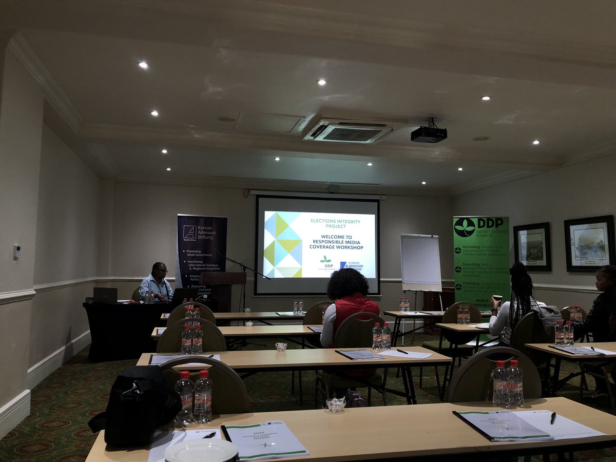 Good morning!
Update:
To all the media practitioners and journalists,today at the Edward Hotel in Durban ,South Africa.

The @DDPdemocracy is hosting a second workshop focussing on Understanding the Media’s Role in Democratic Elections.
#MakeYourVoteCount 
#Elections2024